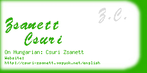 zsanett csuri business card